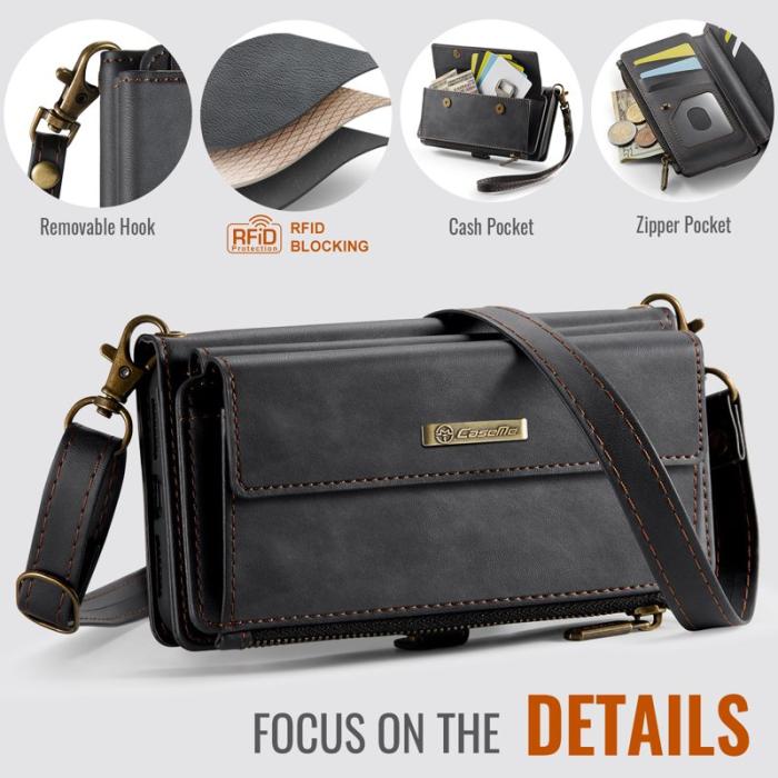 Caseme - CASEME C39 Fodral för iPhone 7/8/SE 2020/2022 Läder Svart