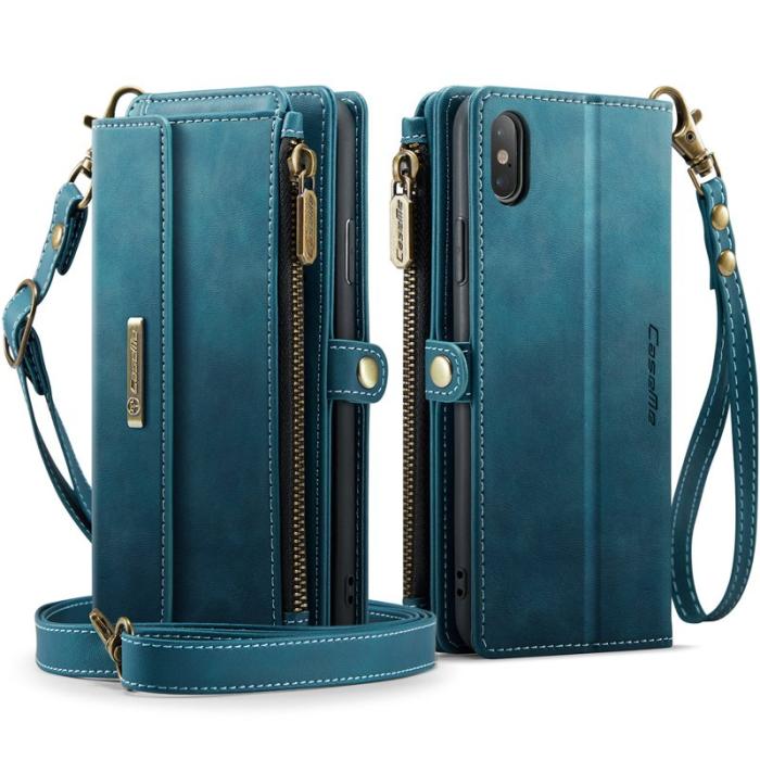 Caseme - CASEME C39 Fodral för iPhone XS/X 5.8 tum Grön med RFID-blockering