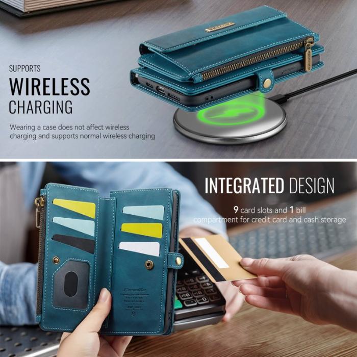 Caseme - CASEME C39 Fodral för iPhone XS/X 5.8 tum Grön med RFID-blockering