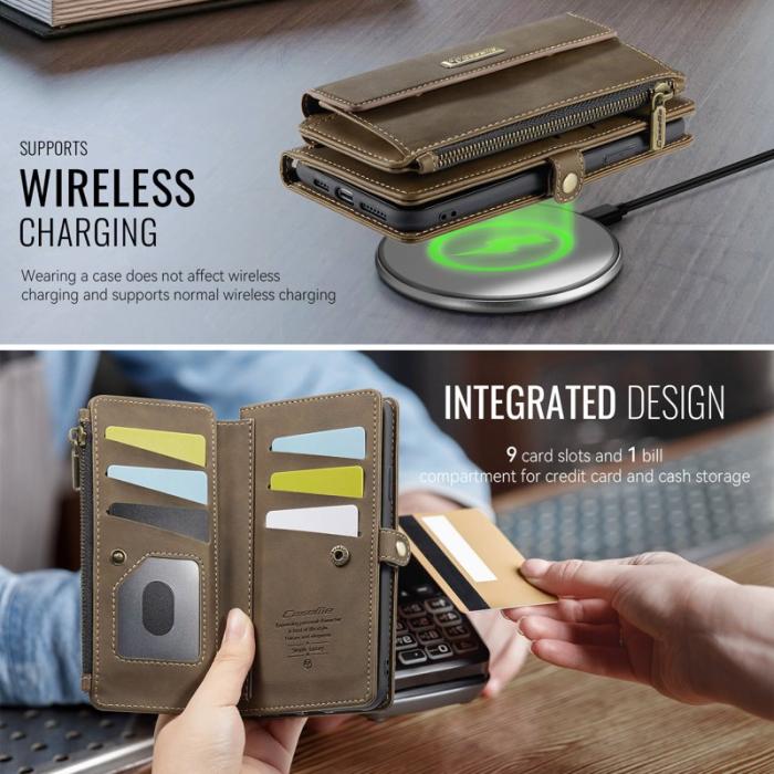 Caseme - CASEME C39 Fodral för iPhone XS/X 5.8 tum Läder Brun