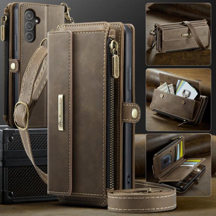 Caseme - CASEME C39 Fodral för Samsung Galaxy A54 5G - Brun Leather