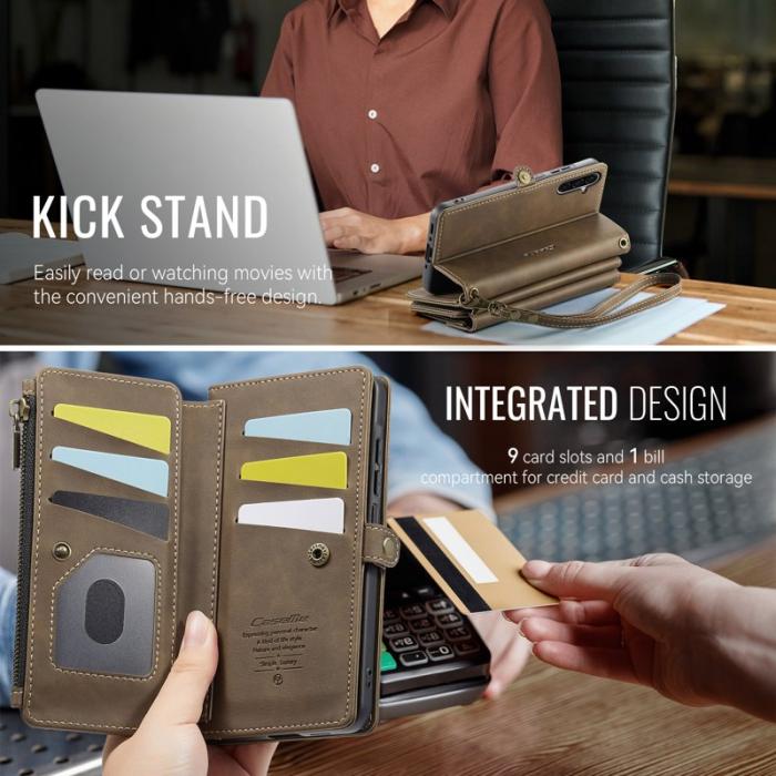 Caseme - CASEME C39 Fodral för Samsung Galaxy A56 5G - Brun