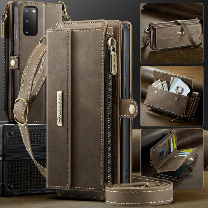 Caseme - CASEME C39 Fodral för Samsung Galaxy S20 4G/5G - Brun