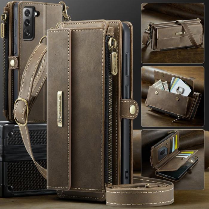Caseme - CASEME C39 Fodral för Samsung Galaxy S21 FE 5G - Brun