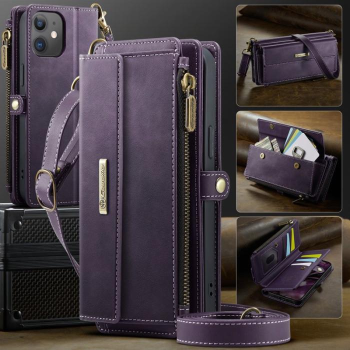 Caseme - CASEME C39 Fodral till iPhone 12 mini Lila med RFID-blockering