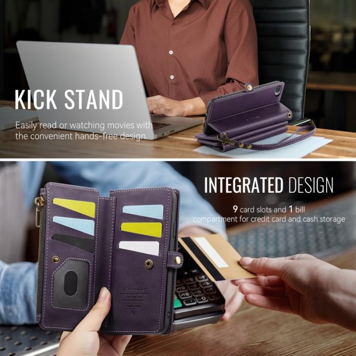 Caseme - CASEME C39 Fodral till iPhone 7/8/6 Plus 5.5 tum Lila