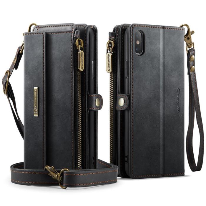 Caseme - CASEME C39 Fodral till iPhone XS/X 5.8 tum Läder Svart