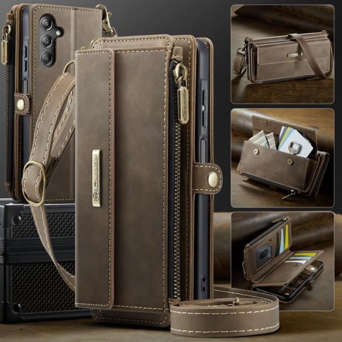 Caseme - CASEME C39 Fodral till Samsung Galaxy A15 5G - Brun