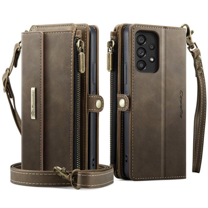 Caseme - CASEME C39 Fodral till Samsung Galaxy A53 5G - Brunt läder