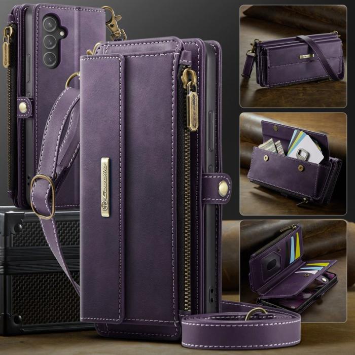 Caseme - CASEME C39 Fodral till Samsung Galaxy A54 5G Lila med RFID