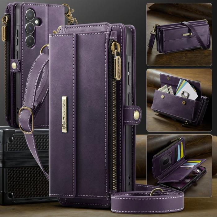 Caseme - CASEME C39 Fodral till Samsung Galaxy A55 5G Lila med RFID