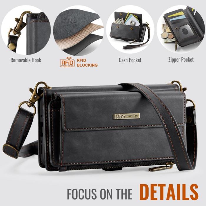 Caseme - CASEME C39 Fodral till Samsung Galaxy A56 5G med RFID, Svart