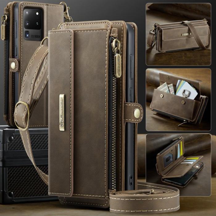 Caseme - CASEME C39 Fodral till Samsung Galaxy S20 Ultra - Brun