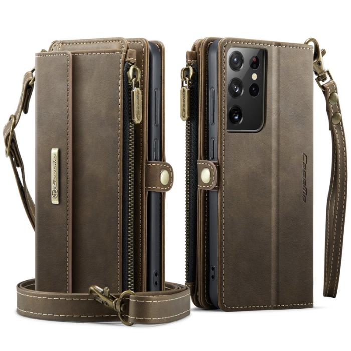 Caseme - CASEME C39 Fodral till Samsung Galaxy S21 Ultra 5G - Brun