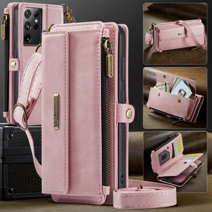 Caseme - CASEME C39 Fodral till Samsung Galaxy S21 Ultra 5G - Rosa