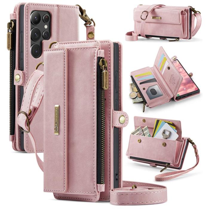 Caseme - CASEME C39 Fodral till Samsung Galaxy S22 Ultra 5G - Rosa