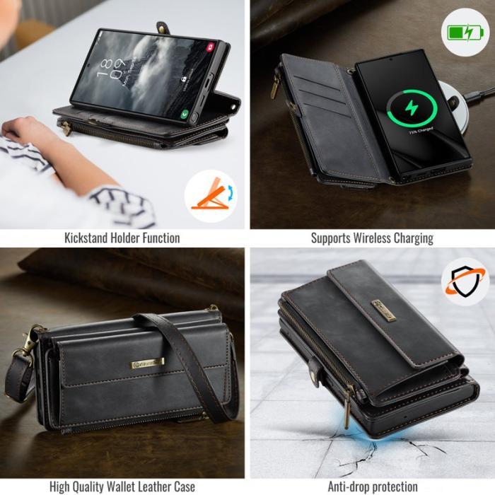 Caseme - CASEME C39 Fodral till Samsung Galaxy S22 Ultra 5G - Svart