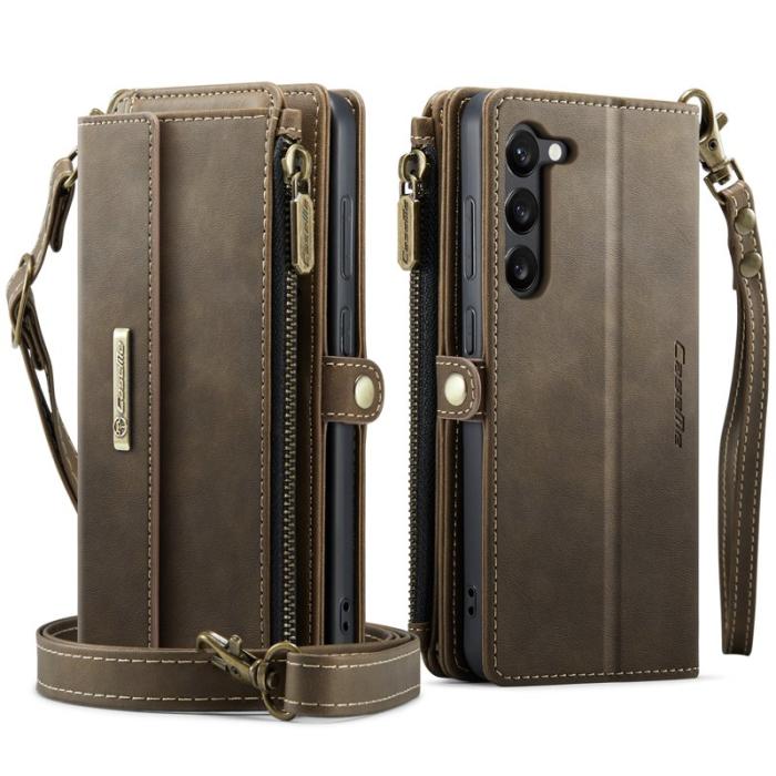 Caseme - CASEME C39 Fodral till Samsung Galaxy S23 med RFID Skydd - Brun