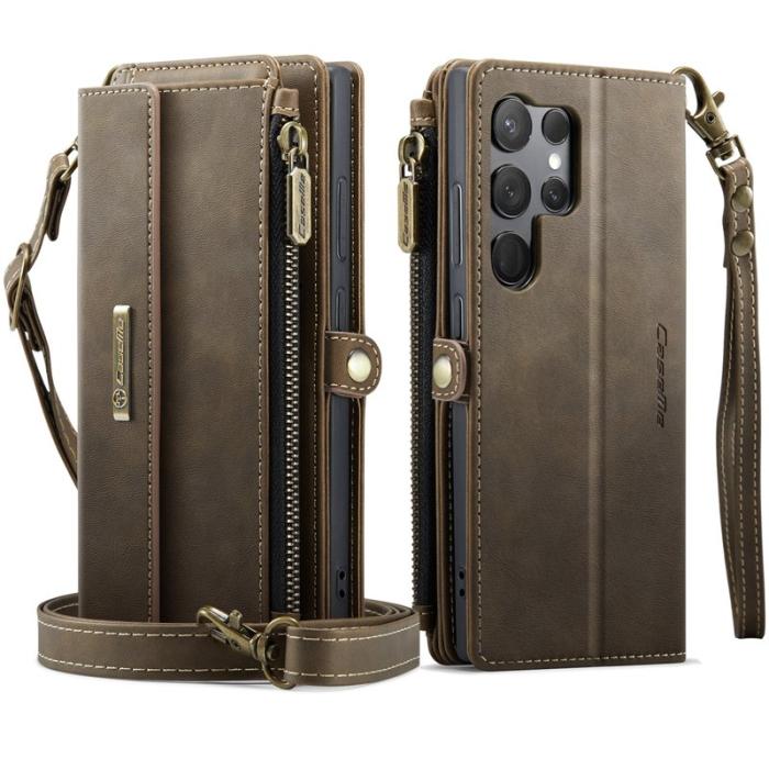 Caseme - CASEME C39 Fodral till Samsung Galaxy S23 Ultra - Brun