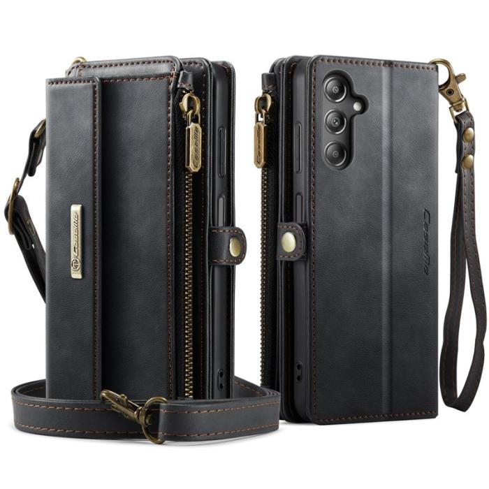 Caseme - CASEME C39 Samsung Galaxy A14 5G Fodral Läder Svart