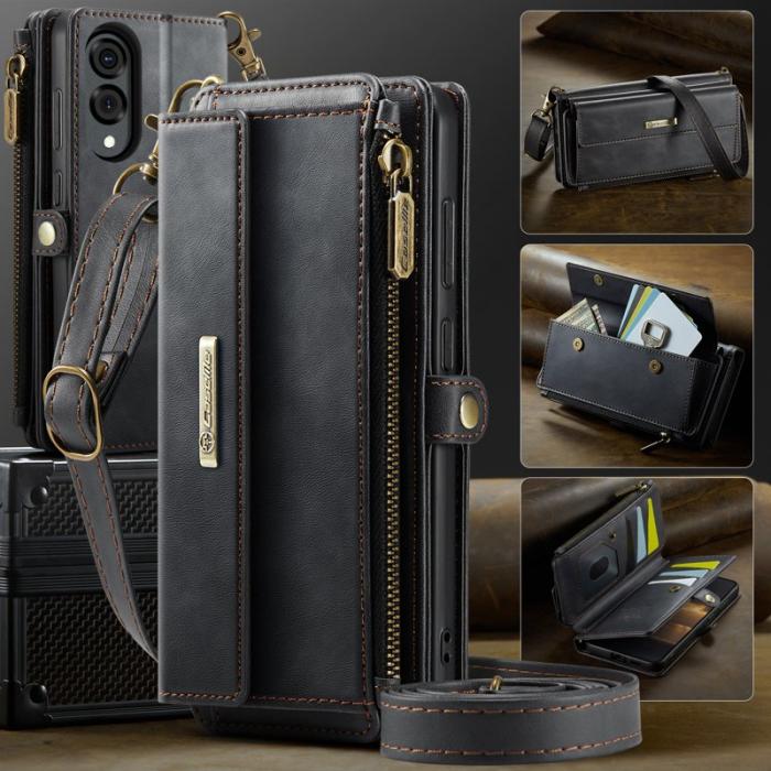 Caseme - CASEME C39 Samsung Galaxy S25 Edge Skal med RFID, Svart