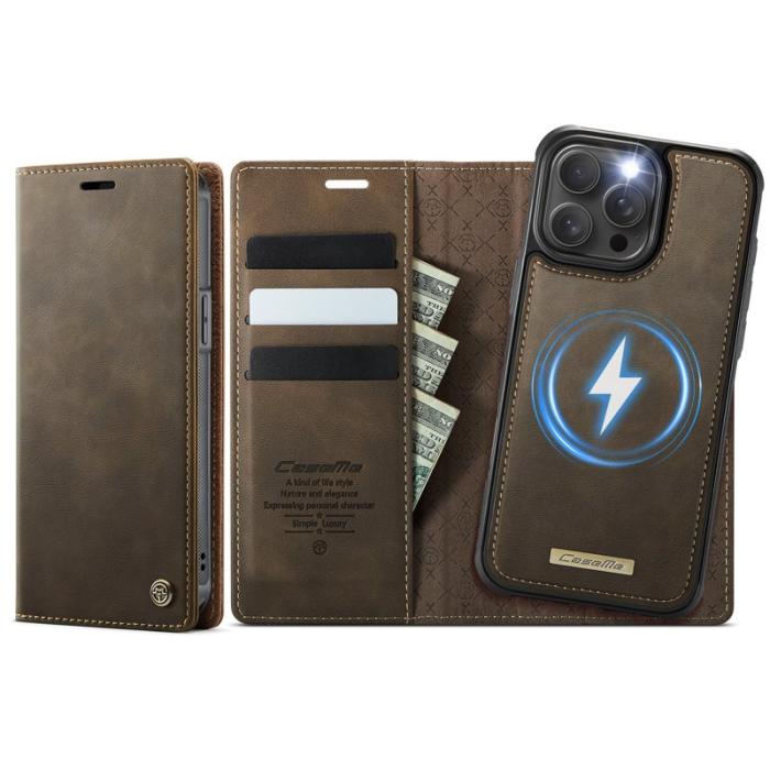 Caseme - CASEME C49 Fodral för iPhone 12 Pro/12 6.1 tum - Kaffe