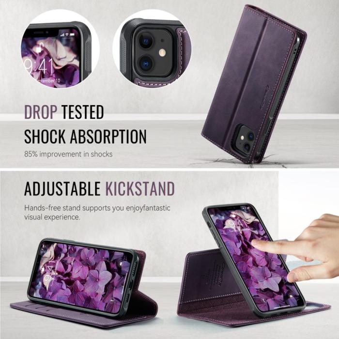 Caseme - CASEME C49 Fodral för iPhone 12 Pro/12 6.1 tum Lila