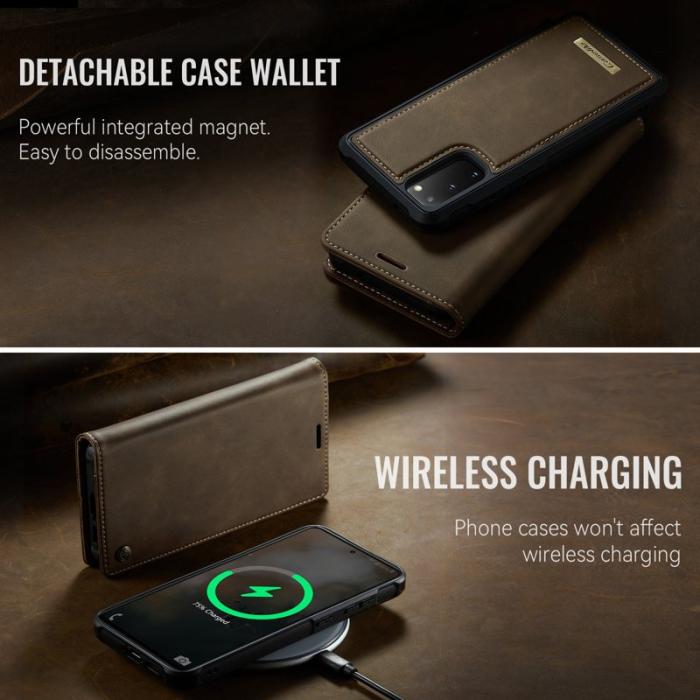 Caseme - CASEME C49 Fodral för Samsung Galaxy S20 4G/5G MagSafe Kaffe
