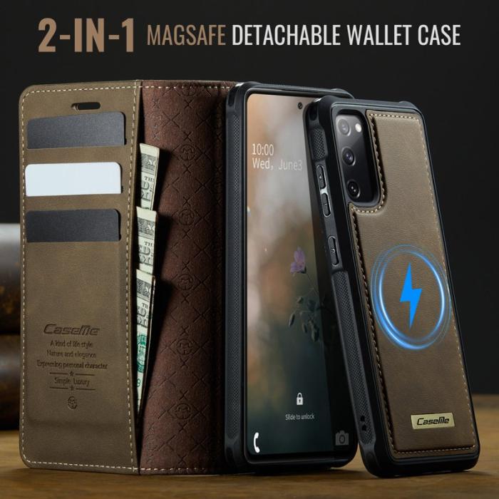 Caseme - CASEME C49 Fodral för Samsung Galaxy S20 FE 5G - Kaffe