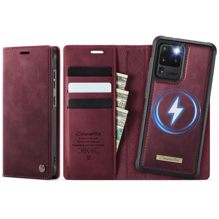 Caseme - CASEME C49 Fodral för Samsung Galaxy S20 Ultra - Röd