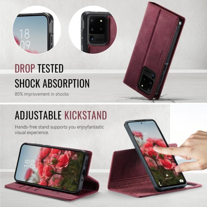 Caseme - CASEME C49 Fodral för Samsung Galaxy S20 Ultra - Röd