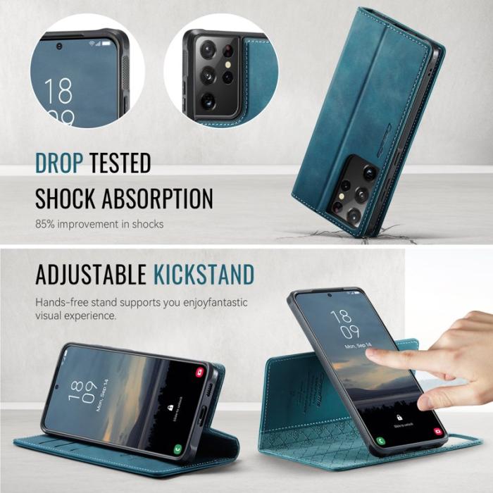 Caseme - CASEME C49 Fodral för Samsung Galaxy S21 Ultra 5G Grön