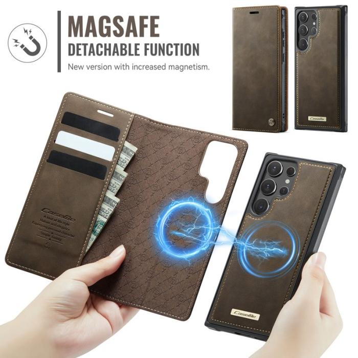 Caseme - CASEME C49 Fodral för Samsung Galaxy S22 Ultra 5G - Kaffe