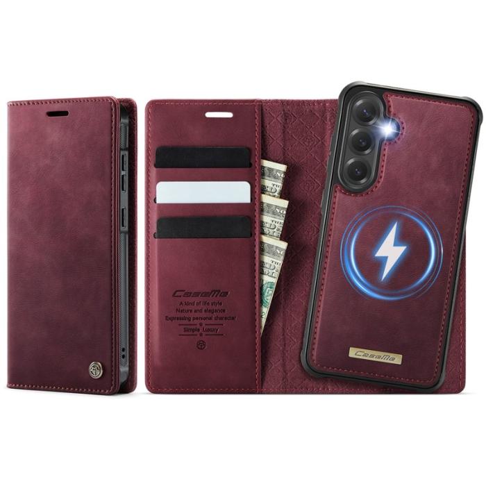 Caseme - CASEME C49 Fodral för Samsung Galaxy S25+ / S24+ - Röd