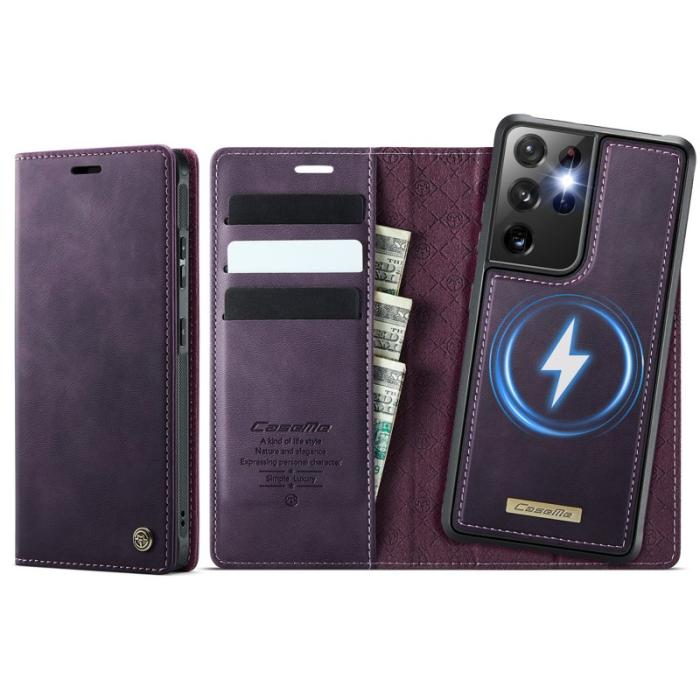Caseme - CASEME C49 Fodral till Samsung Galaxy S21 Ultra 5G Lila