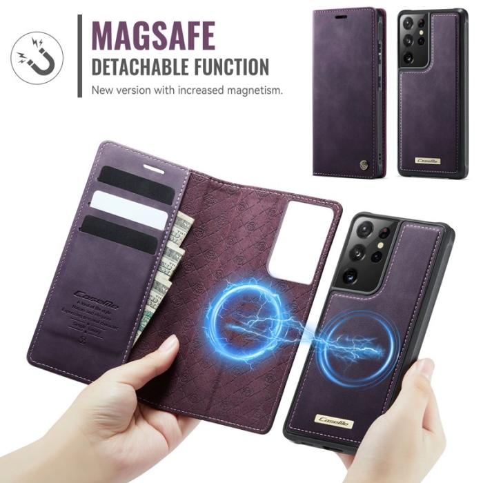 Caseme - CASEME C49 Fodral till Samsung Galaxy S21 Ultra 5G Lila