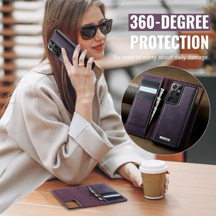 Caseme - CASEME C49 Fodral till Samsung Galaxy S21 Ultra 5G Lila