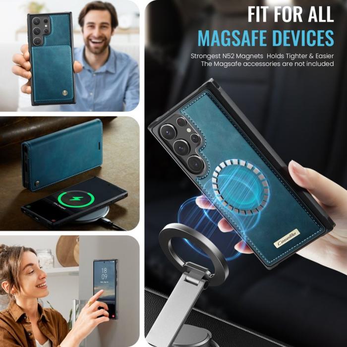 Caseme - CASEME C49 Fodral till Samsung Galaxy S22 Ultra 5G Grön