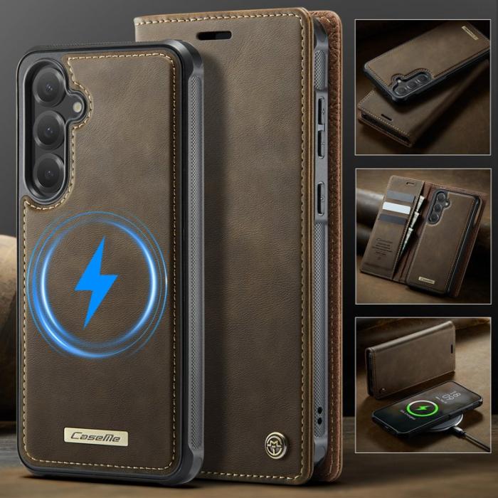 Caseme - CASEME C49 Fodral till Samsung Galaxy S25 FE MagSafe Kaffe