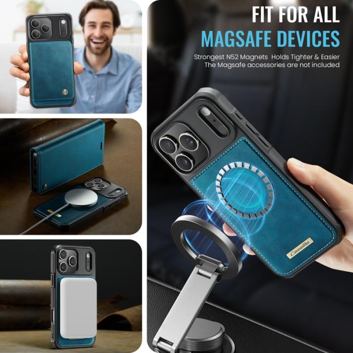 Caseme - CASEME C49 iPhone 17 Pro Skal MagSafe RFID Blocker Grön