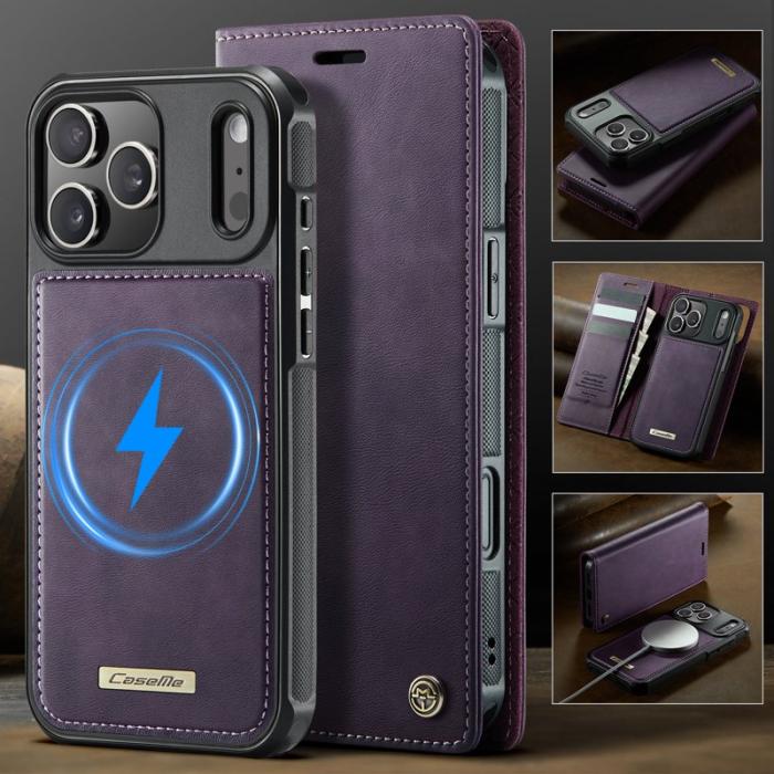 Caseme - CASEME C49 iPhone 17 Pro Skal MagSafe RFID Blocker Lila