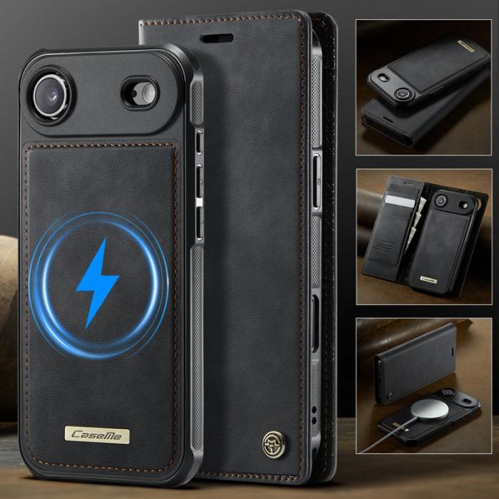 Caseme - CASEME C49 iPhone Air Skal MagSafe RFID Blocker Läder Svart