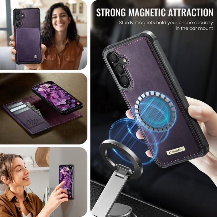Caseme - CASEME C49 Magnetisk Plånboksfodral till Samsung Galaxy A16 5G Lila