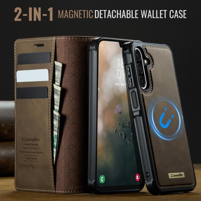 Caseme - CASEME C49 Magnetiskt Fodral för Samsung Galaxy A17 5G - Kaffe