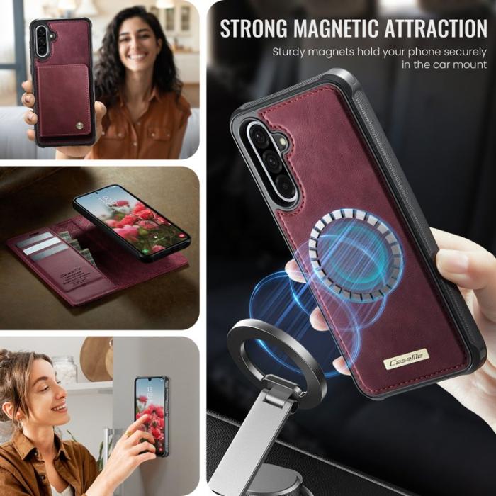 Caseme - CASEME C49 Magnetiskt Fodral för Samsung Galaxy A17 5G - Röd