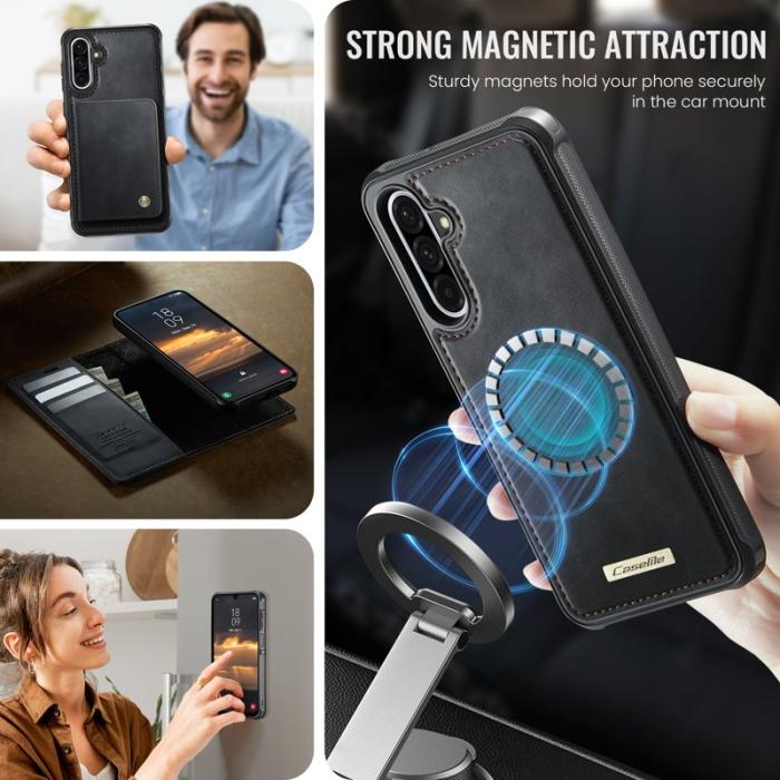 Caseme - CASEME C49 Magnetiskt Fodral för Samsung Galaxy A17 5G - Svart