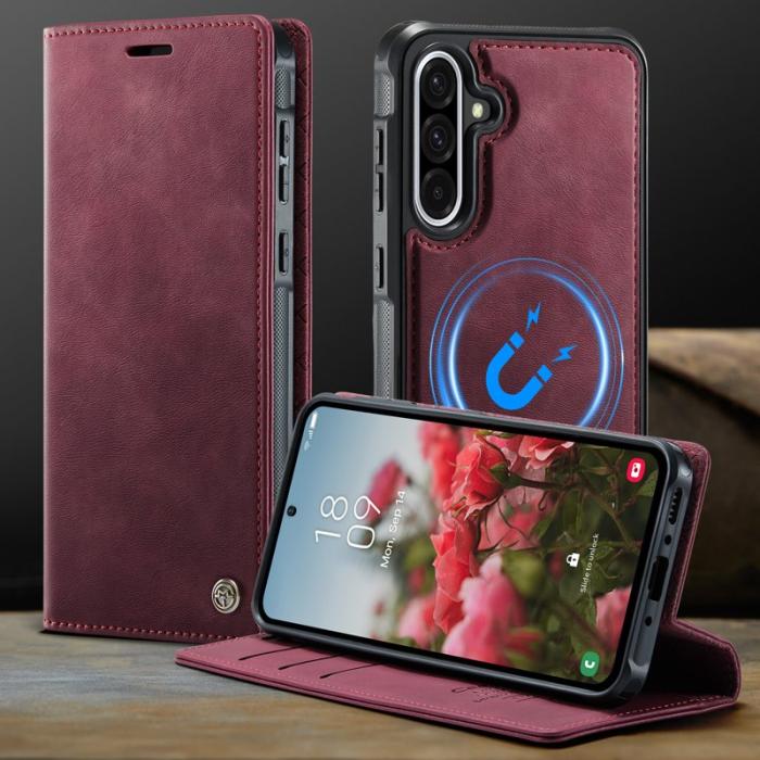 Caseme - CASEME C49 Magnetiskt Fodral för Samsung Galaxy A36 5G - Röd