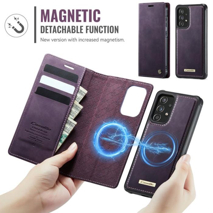 Caseme - CASEME C49 Magnetiskt Fodral för Samsung Galaxy A52s 5G Lila
