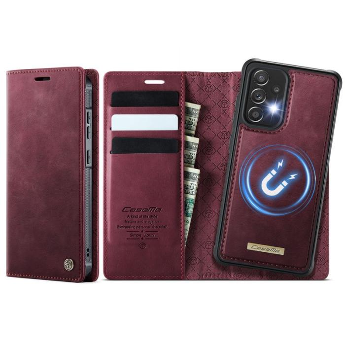 Caseme - CASEME C49 Magnetiskt Fodral för Samsung Galaxy A52s 5G - Röd