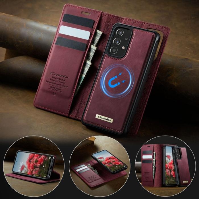 Caseme - CASEME C49 Magnetiskt Fodral för Samsung Galaxy A52s 5G - Röd